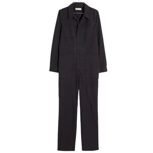 Madewell Brushed Canvas Belted
Jumpsuit in Black Coal